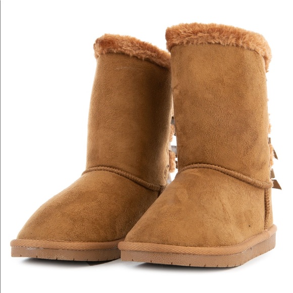 Baby/Toddler Bow Tie Fur Boots - Picture 2 of 6